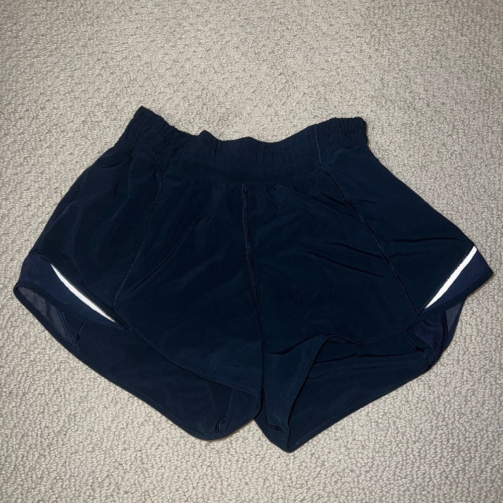 navy lululemon shorts size 2